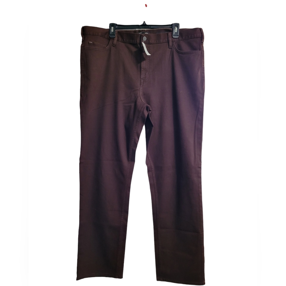 Banana Republic Men's Slim-Fit Burnt Umber Traveler Jeans 40W 34L NWT